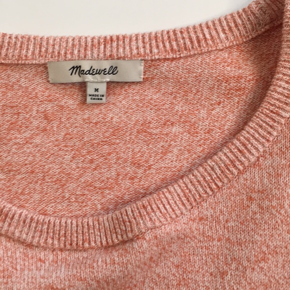 Madewell flutter sleeve pink sweater short sleeve - Picture 2 of 6